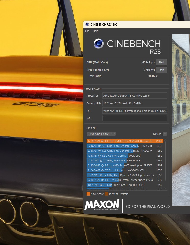 Cinebench R23: 45,948 pts