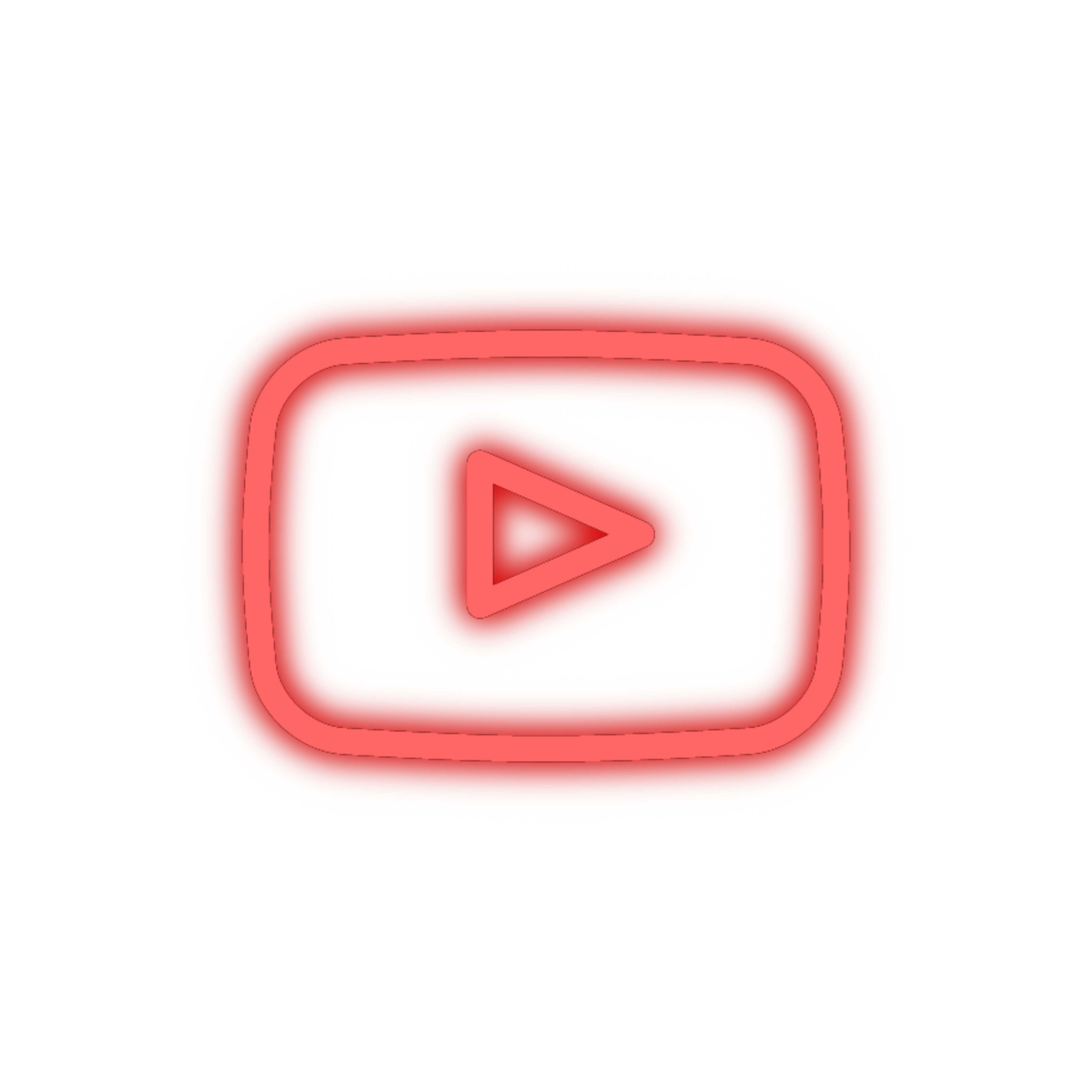 YouTube Neon Icon